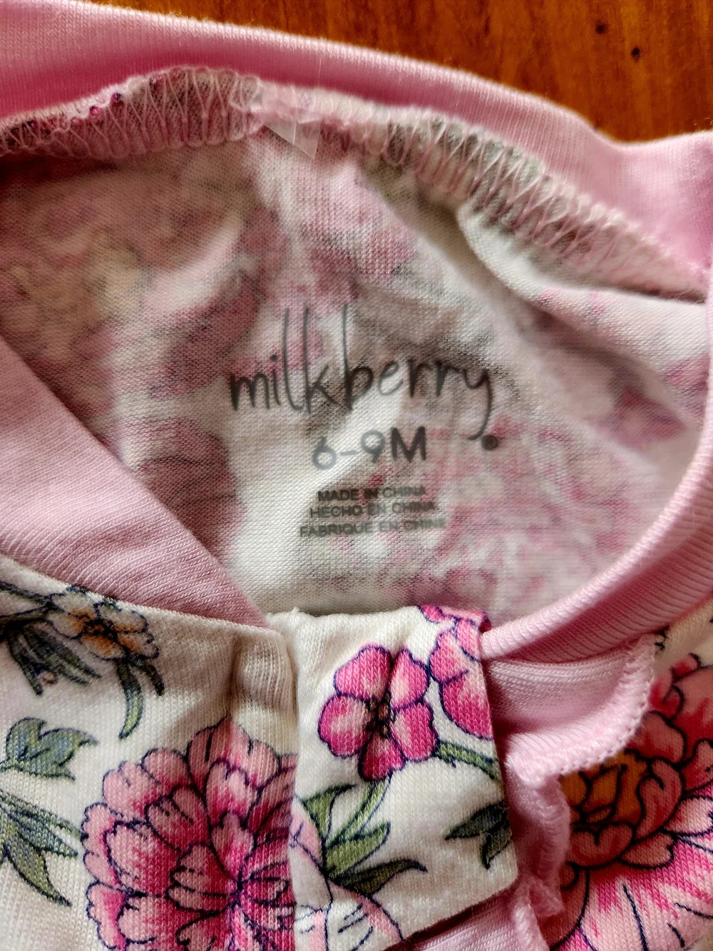 NWT Milkberry 6-9m Bamboo Floral Ruffle Butt Footie - Picture 6 of 6
